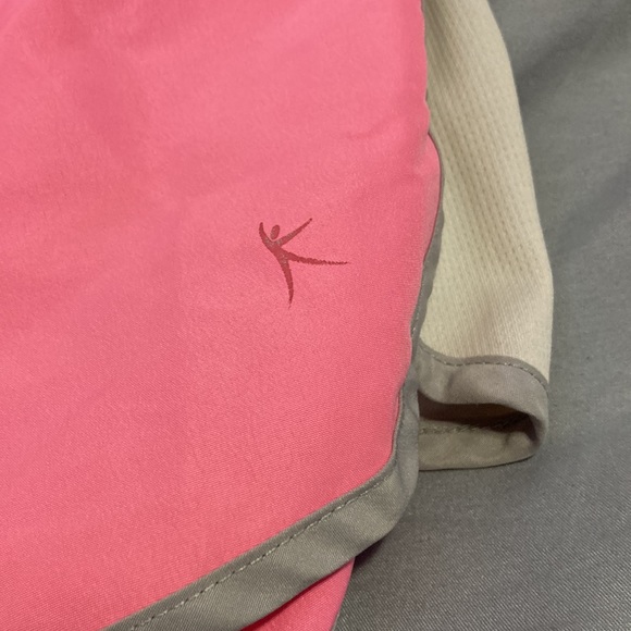 pink shorts with white stripes on side - Picture 5 of 5